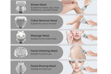 Darrahopens Health & Beauty > Shaving & Hair Removal > Hair Removal 7 in 1 Epilator Hair Removal for Women Face Massage and Body Exfoliator