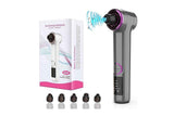 Darrahopens Health & Beauty > Shaving & Hair Removal > Hair Removal Blackhead Remover Pore Vacuum with Hot Compress 5 Probes for Women Men - Gray