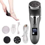 Darrahopens Health & Beauty > Shaving & Hair Removal > Hair Removal Electric Callus Remover for Feet Water-resistant 2 Speeds Pedicure Kit -Black and 12pcs kit