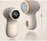 Darrahopens Health & Beauty > Shaving & Hair Removal > Hair Removal Electric Lint Remover - Rechargeable & Digital Display - For Home Use - Sweater Depiller with LED Screen - White