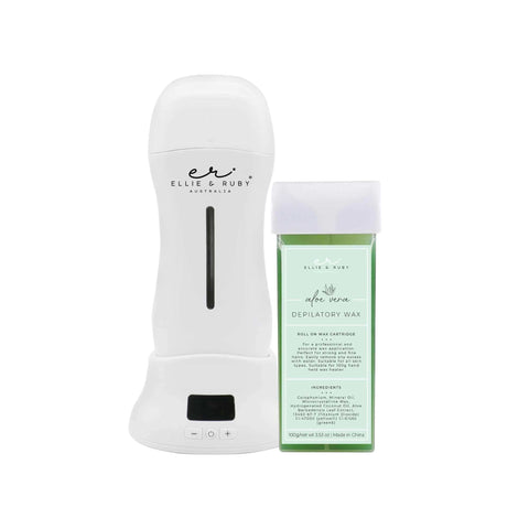 Darrahopens Health & Beauty > Shaving & Hair Removal > Hair Removal Ellie & Ruby 100ml Digital Wax Warmer + 100ml Aloe Vera Cartridge Pack