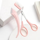 Darrahopens Health & Beauty > Shaving & Hair Removal > Hair Removal Eyebrow Trimmer - Eyebrow Trimmer for Women - Pink Eyebrow Trimming Set - Scissors with Comb - Safety Razor - Suitable for Daytime Skin Care