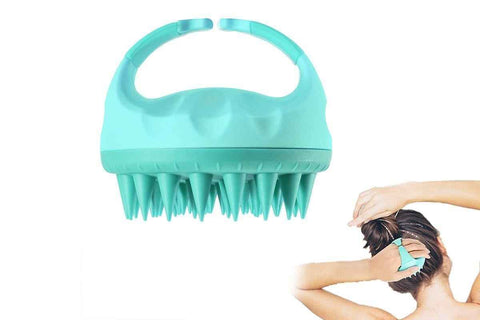 Darrahopens Health & Beauty > Shaving & Hair Removal > Hair Removal Hair Scalp Massager Shampoo Brush -Green