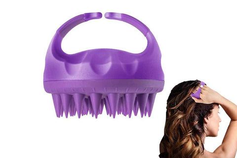Darrahopens Health & Beauty > Shaving & Hair Removal > Hair Removal Hair Scalp Massager Shampoo Brush -Purple