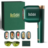 Darrahopens Health & Beauty > Shaving & Hair Removal > Hair Removal Laser Hair Removal, BoSidin IPL Hair Removal with Painless Ice-Cooling, 2-in-1 Face SR Rejuvenation, 6+1 Modes, 6 Levels Hair Removal for Women Permanent, Laser Hair Removal Kit with Shaver, Goggles
