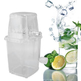 Darrahopens Health & Beauty > Shaving & Hair Removal > Hair Removal Manual Ice Crusher Small Portable Shaver Hand Operated Snow Cone Machine for Home Transparent In Australia - Darrahopens