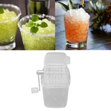 Darrahopens Health & Beauty > Shaving & Hair Removal > Hair Removal Manual Ice Crusher Small Portable Shaver Hand Operated Snow Cone Machine for Home Transparent In Australia - Darrahopens