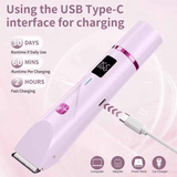 Darrahopens Health & Beauty > Shaving & Hair Removal > Hair Removal Women's Electric Dual Head Hair Remover – Double Ring Blade for Efficient Hair Removal, Fine Trimming Blade for Detailed Grooming, IPX7 Full Body Waterproof, Safe and Painless(purple)