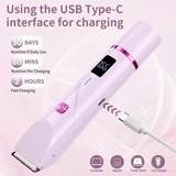 Darrahopens Health & Beauty > Shaving & Hair Removal > Hair Removal Women's Electric Dual Head Hair Remover – Double Ring Blade for Efficient Hair Removal, Fine Trimming Blade for Detailed Grooming, IPX7 Full Body Waterproof, Safe and Painless（pink)