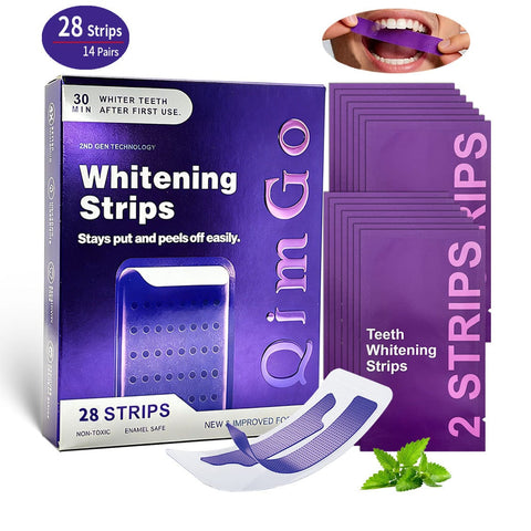 Darrahopens Health & Beauty > Shaving & Hair Removal > Shaving & Grooming 14 Pairs Purple Teeth Whitening Strips – Stain-Removing Film for Brighter Smile, Non-Toxic and Enamel Safe
