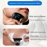 Darrahopens Health & Beauty > Shaving & Hair Removal > Shaving & Grooming 2-Pack 6-Layer Manual Razor with 36 Replacement Blades – Ultra-Close Shave for Men, Stainless Steel Handle with One-Click Blade Change