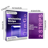 Darrahopens Health & Beauty > Shaving & Hair Removal > Shaving & Grooming 21 Pairs Purple Teeth Whitening Strips – Stain-Removing Film for Brighter Smile, Non-Toxic and Enamel Safe