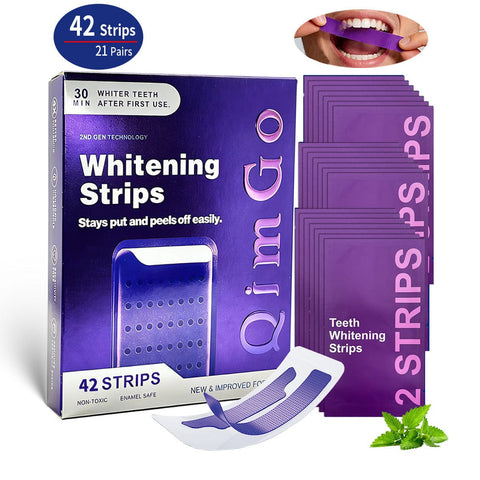 Darrahopens Health & Beauty > Shaving & Hair Removal > Shaving & Grooming 21 Pairs Purple Teeth Whitening Strips – Stain-Removing Film for Brighter Smile, Non-Toxic and Enamel Safe