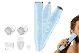 Darrahopens Health & Beauty > Shaving & Hair Removal > Shaving & Grooming 3-in-1 Electric Shaver Nose Hair Trimmer for Face Body Bikini Underarm and Legs - Blue