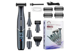 Darrahopens Health & Beauty > Shaving & Hair Removal > Shaving & Grooming 6-in-1 Women Electric Shaver Replaceable Heads for Whole Body Private Epilator Shaving Razor - Black