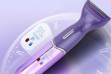 Darrahopens Health & Beauty > Shaving & Hair Removal > Shaving & Grooming 6-in-1 Women Electric Shaver Replaceable Heads for Whole Body Private Epilator Shaving Razor - Purple
