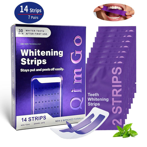 Darrahopens Health & Beauty > Shaving & Hair Removal > Shaving & Grooming 7 Pairs Purple Teeth Whitening Strips – Stain-Removing Film for Brighter Smile, Non-Toxic and Enamel Safe