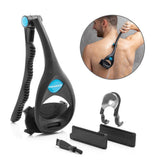 Darrahopens Health & Beauty > Shaving & Hair Removal > Shaving & Grooming Black Folding Back and Body Razor - Grooming Tool