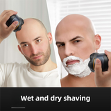 Darrahopens Health & Beauty > Shaving & Hair Removal > Shaving & Grooming Black Men's 6D Magnetic Rotary Head Shaver for Wet/Dry Use - Professional Electric Bald Head Shaver & Beard Trimmer (Model 610)