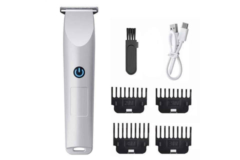 Darrahopens Health & Beauty > Shaving & Hair Removal > Shaving & Grooming Cordless Hair Clippers for Men Trimmers Set with 4 Guide Combs Rechargeable - White