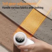 Darrahopens Health & Beauty > Shaving & Hair Removal > Shaving & Grooming Electric Lint Remover - Rechargeable Lint Shaver - 3 Speeds & Digital Display - Includes 2 Original Blades - Purple