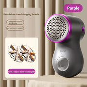 Darrahopens Health & Beauty > Shaving & Hair Removal > Shaving & Grooming Electric Lint Remover - Rechargeable Lint Shaver - 3 Speeds & Digital Display - Includes 2 Original Blades - Purple