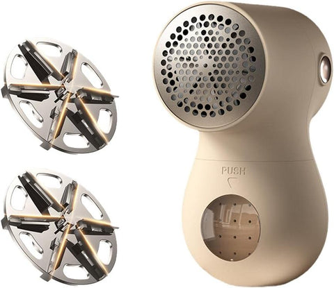 Darrahopens Health & Beauty > Shaving & Hair Removal > Shaving & Grooming Electric Lint Remover - Rechargeable Lint Shaver - 3 Speeds & Digital Display - Includes 2 Original Blades - White