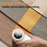 Darrahopens Health & Beauty > Shaving & Hair Removal > Shaving & Grooming Electric Lint Remover - Rechargeable Lint Shaver - 3 Speeds & Digital Display - Includes 2 Original Blades - White