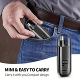 Darrahopens Health & Beauty > Shaving & Hair Removal > Shaving & Grooming Electric nose hair trimmer, fashionable mini portable, wireless USB charging, suitable for both men and women, super easy-to-use nose hair trimmer.black