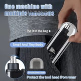 Darrahopens Health & Beauty > Shaving & Hair Removal > Shaving & Grooming Electric nose hair trimmer, fashionable mini portable, wireless USB charging, suitable for both men and women, super easy-to-use nose hair trimmer.black