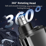 Darrahopens Health & Beauty > Shaving & Hair Removal > Shaving & Grooming Electric nose hair trimmer, fashionable mini portable, wireless USB charging, suitable for both men and women, super easy-to-use nose hair trimmer.black