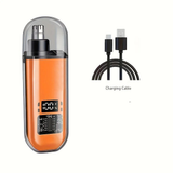 Darrahopens Health & Beauty > Shaving & Hair Removal > Shaving & Grooming Electric nose hair trimmer, fashionable mini portable, wireless USB charging, suitable for both men and women, super easy-to-use nose hair trimmer.black