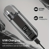 Darrahopens Health & Beauty > Shaving & Hair Removal > Shaving & Grooming Electric nose hair trimmer, fashionable mini portable, wireless USB charging, suitable for both men and women, super easy-to-use nose hair trimmer.WHITE