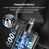 Darrahopens Health & Beauty > Shaving & Hair Removal > Shaving & Grooming Electric nose hair trimmer, fashionable mini portable, wireless USB charging, suitable for both men and women, super easy-to-use nose hair trimmer.WHITE