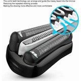 Darrahopens Health & Beauty > Shaving & Hair Removal > Shaving & Grooming Electric Shaver Replacement Head 32B Compatible with Braun Series 3 300S 301S 310S