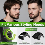 Darrahopens Health & Beauty > Shaving & Hair Removal > Shaving & Grooming Green Beard & Hair Trimmer with Strong Vacuum Suction and Digital Display - Waterproof Rechargable Electric Clipper