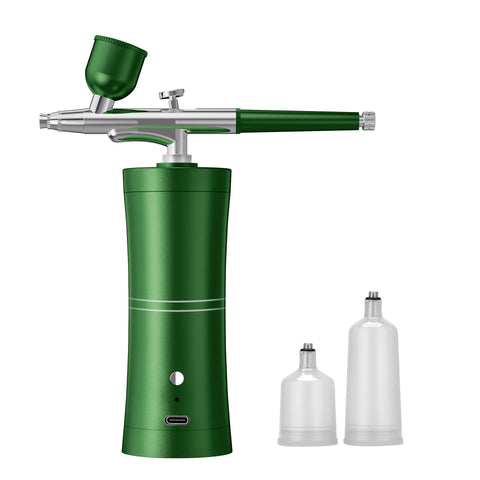 Darrahopens Health & Beauty > Shaving & Hair Removal > Shaving & Grooming Green Portable Oxygen Infusion Airbrush - Facial Mist Sprayer for Hydration & Skincare