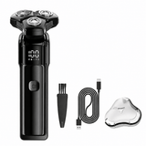 Darrahopens Health & Beauty > Shaving & Hair Removal > Shaving & Grooming Men's 3-Head Electric Rotary Shaver Basic Set - Type-C Rechargeable LCD Beard Shaver for Daily Facial Grooming, Home, Bathroom and Travel Use In Australia - Darrahopens