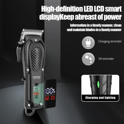 Darrahopens Health & Beauty > Shaving & Hair Removal > Shaving & Grooming Men's Electric Hair Clipper with LCD Display