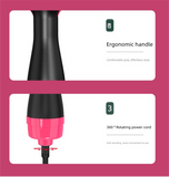 Darrahopens Health & Beauty > Shaving & Hair Removal > Shaving & Grooming Pink 1000W Professional Hot Air Brush with 3-Temperature & 2-Speed Control – Dual Voltage Hair Styler for Smooth, Voluminous Blowouts