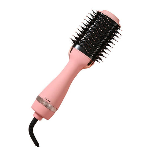 Darrahopens Health & Beauty > Shaving & Hair Removal > Shaving & Grooming Pink 1000W Professional Hot Air Brush with 3-Temperature & 2-Speed Control – Dual Voltage Hair Styler for Smooth, Voluminous Blowouts