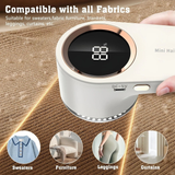Darrahopens Health & Beauty > Shaving & Hair Removal > Shaving & Grooming USB rechargeable fabric shaver, digital display portable design, long-lasting battery for home and travel, easily removes pills from clothes and socks.(WHITE)