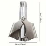 Darrahopens Health & Beauty > Shaving & Hair Removal > Shaving & Grooming Washable Manual Nose Hair Trimmer For Men And Womens, Stainless Steel, Portable Nose Hair Clipper