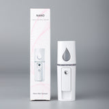 Darrahopens Health & Beauty > Shaving & Hair Removal > Shaving & Grooming White Portable Nano Facial Mister - 20mL USB Rechargeable Hydrating Sprayer for Face & Skin