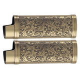Darrahopens Health & Beauty > Skincare > Facial Lotions & Moisturisers 2PCS Lighter Case Cover Vintage Style Floral Stamped Zinc Alloy Shell for Lighter Protection Bronze In Australia - Darrahopens