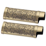 Darrahopens Health & Beauty > Skincare > Facial Lotions & Moisturisers 2PCS Lighter Case Cover Vintage Style Floral Stamped Zinc Alloy Shell for Lighter Protection Bronze In Australia - Darrahopens