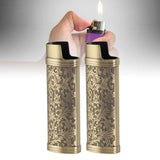 Darrahopens Health & Beauty > Skincare > Facial Lotions & Moisturisers 2PCS Lighter Case Cover Vintage Style Floral Stamped Zinc Alloy Shell for Lighter Protection Bronze In Australia - Darrahopens