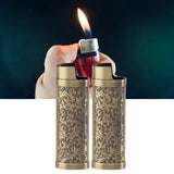 Darrahopens Health & Beauty > Skincare > Facial Lotions & Moisturisers 2PCS Lighter Case Cover Vintage Style Floral Stamped Zinc Alloy Shell for Lighter Protection Bronze In Australia - Darrahopens