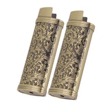 Darrahopens Health & Beauty > Skincare > Facial Lotions & Moisturisers 2PCS Lighter Case Cover Vintage Style Floral Stamped Zinc Alloy Shell for Lighter Protection Bronze In Australia - Darrahopens