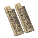 Darrahopens Health & Beauty > Skincare > Facial Lotions & Moisturisers 2PCS Lighter Case Cover Vintage Style Floral Stamped Zinc Alloy Shell for Lighter Protection Bronze In Australia - Darrahopens